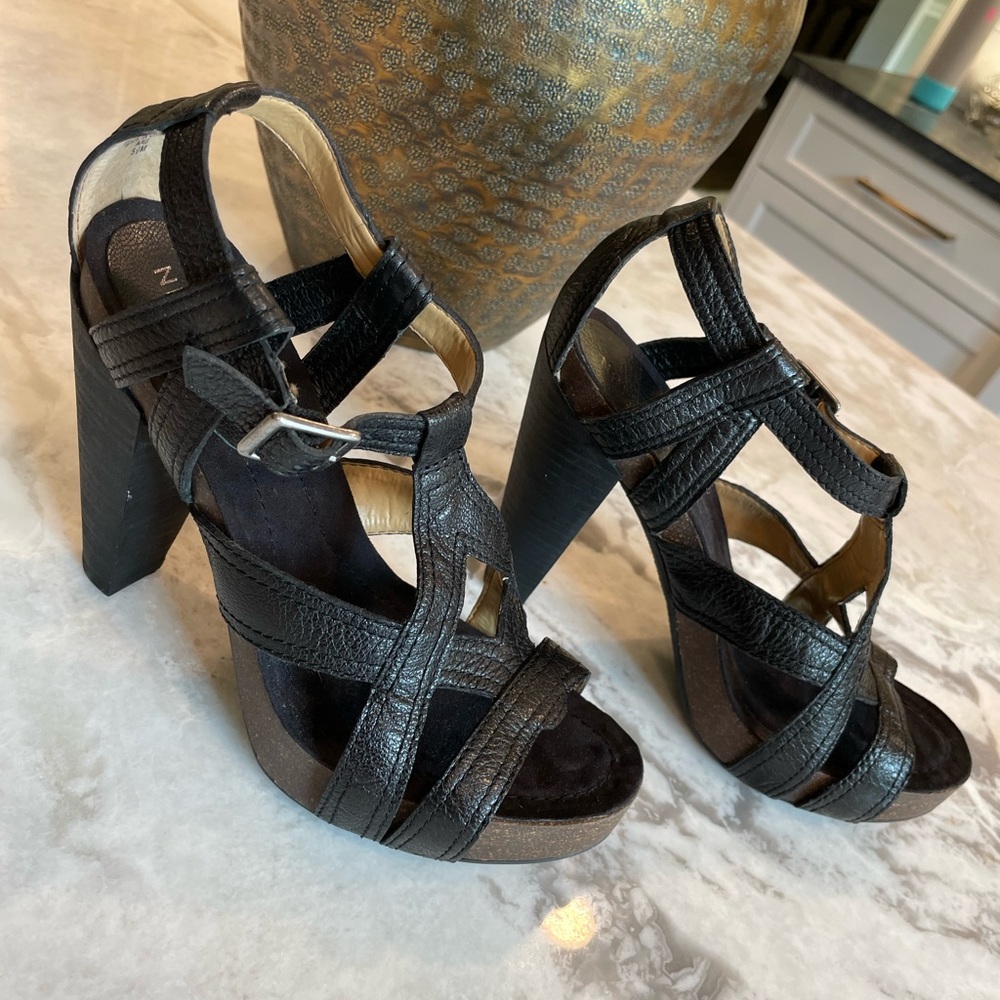 Nine West Extremist Black Strappy Sandal